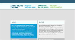 Desktop Screenshot of altana-kulturstiftung.de