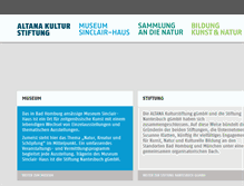 Tablet Screenshot of altana-kulturstiftung.de